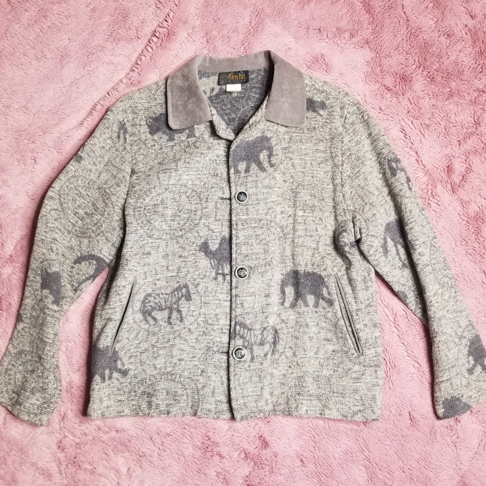 David Paul New York Vintage Animal Print Jacket